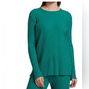 Simon Miller Oz Ribbed Knit Long Sleeve Top Size M
